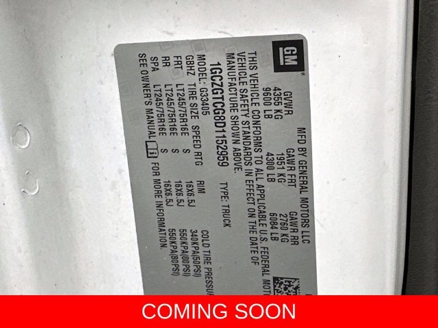 2013 Chevrolet Express 3500 Work Van Cargo
