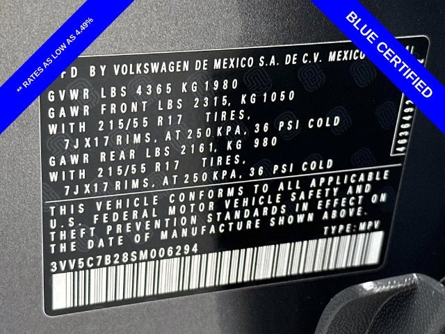 2025 Volkswagen Taos 1.5T S